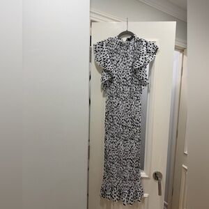 Missguided+ Black and White midi dress